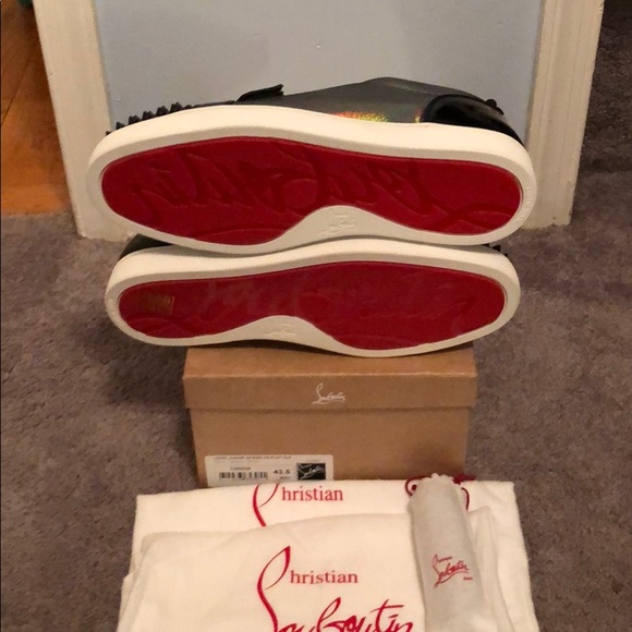 Beautiful Christian Louboutin sneakers with spikes and strap new edition size 44 - Picture 8 of 9